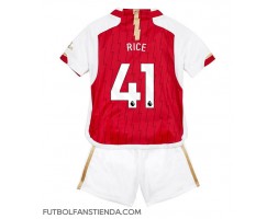 Arsenal Declan Rice #41 Primera Equipación Niños 2023-24 Manga Corta (+ Pantalones cortos)